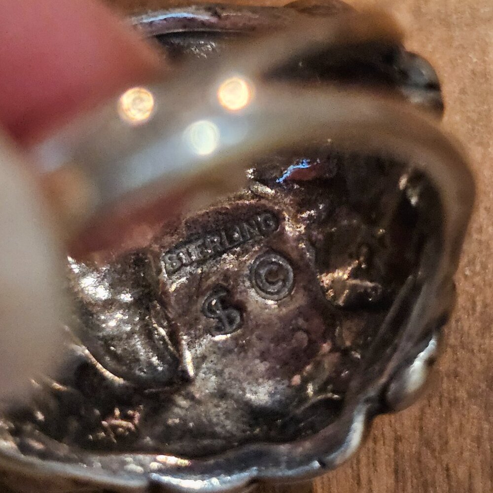 Vintage Shube Dakota West Sterling Bear Ring, size 7 - Picture 3 of 6